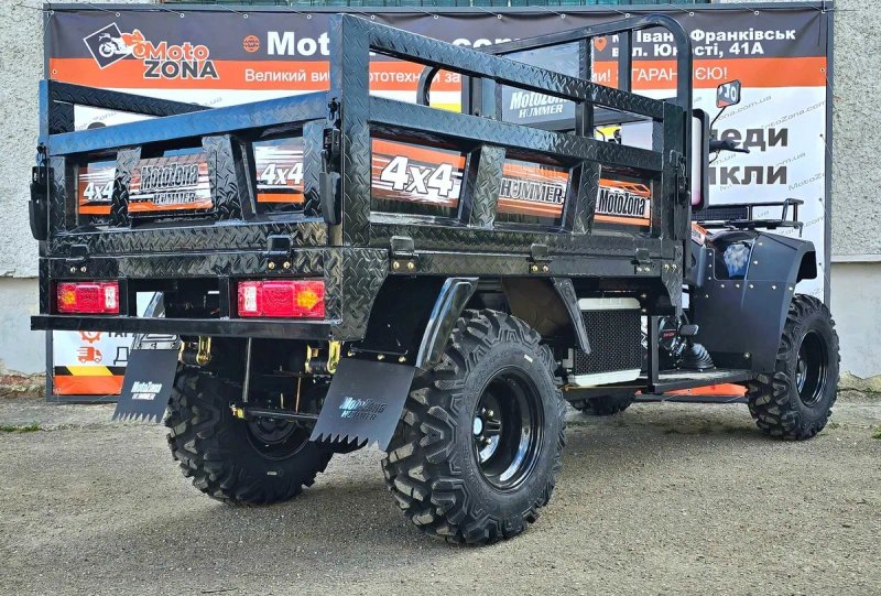 Грузовий Квадроцикл Hummer 300 куб. 4х4  Black Всюдихід| Новий! з Пониженою КПП — фото 7