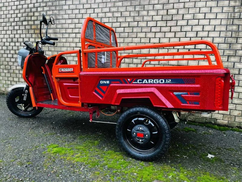 Грузовой трехколесный электро скутер Crosser Cargo 12 1000 W/32Ah Сірий — фото 4