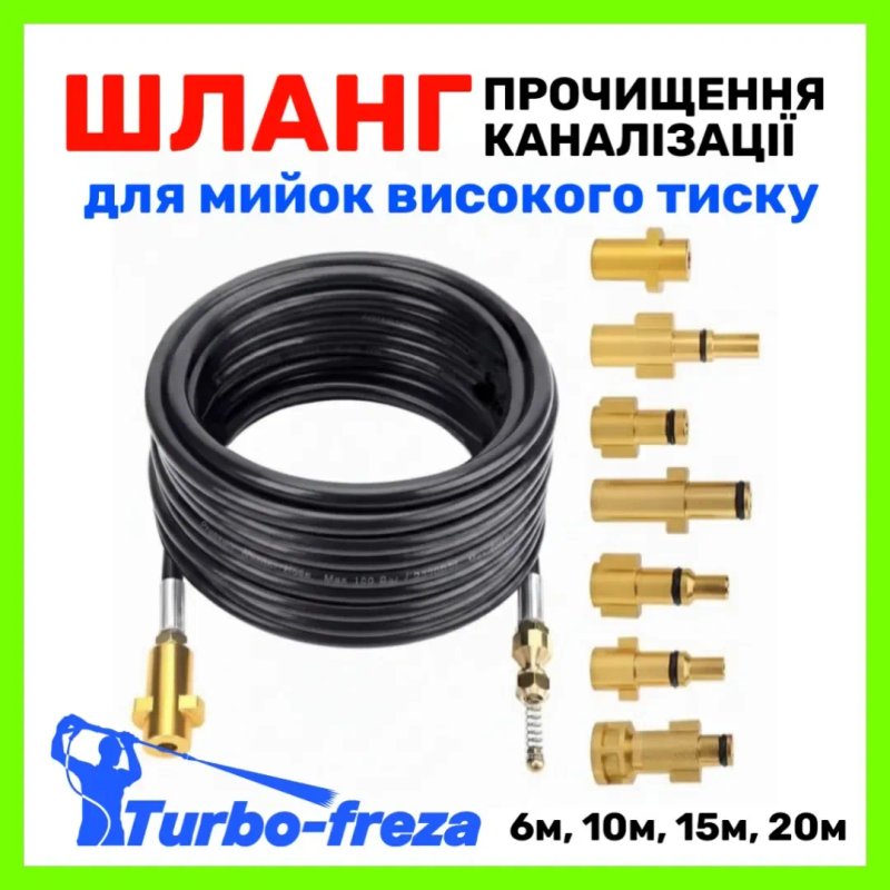 Грязьова фреза роторна турбо насадка форсунка сопло на мийку KARCHER — фото 6