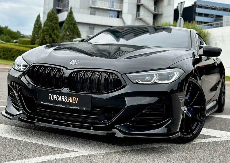 Губа BMW 8 G14 G15 G16 M-Sport тюнинг обвес сплиттер юбка диффузор — фото 3