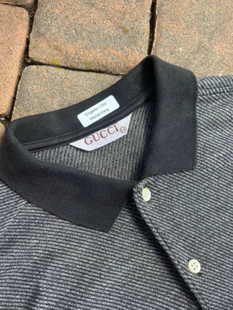 Gucci grey coton polo vintage — фото 2