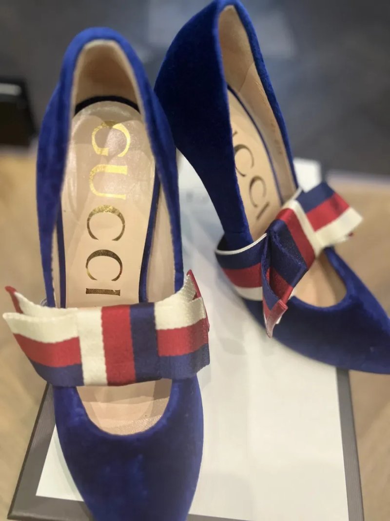 Gucci туфли лодочки на шпильке — фото 3