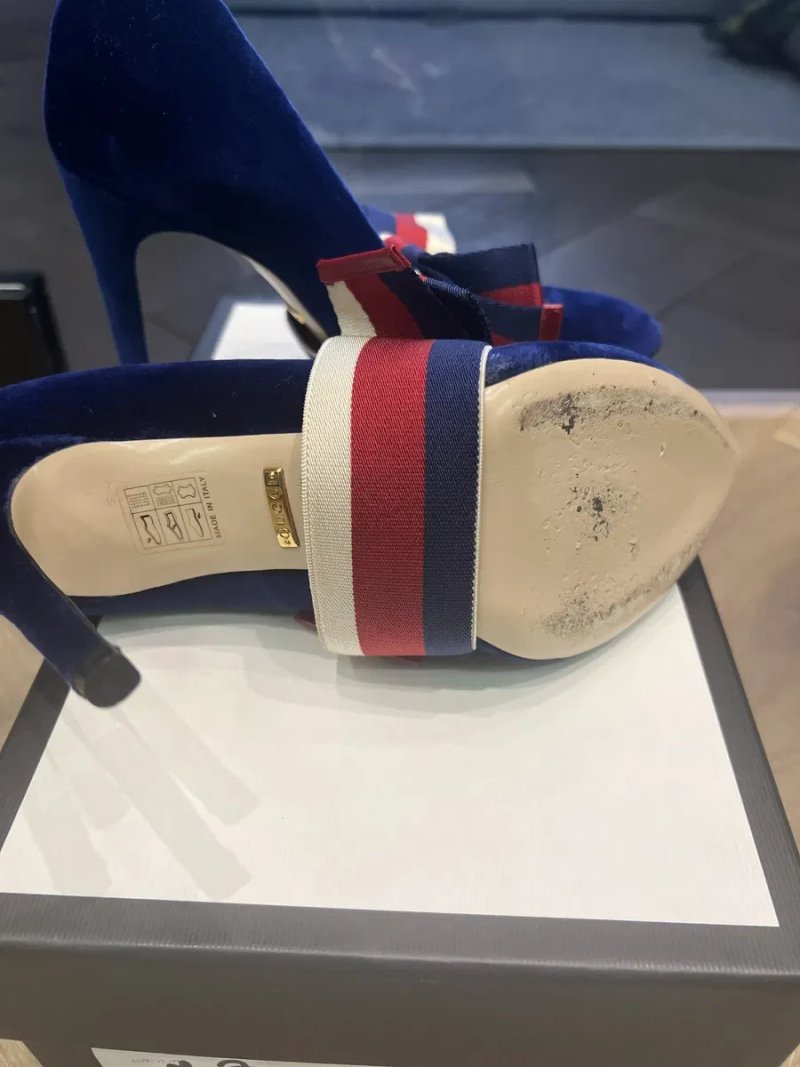 Gucci туфли лодочки на шпильке — фото 4
