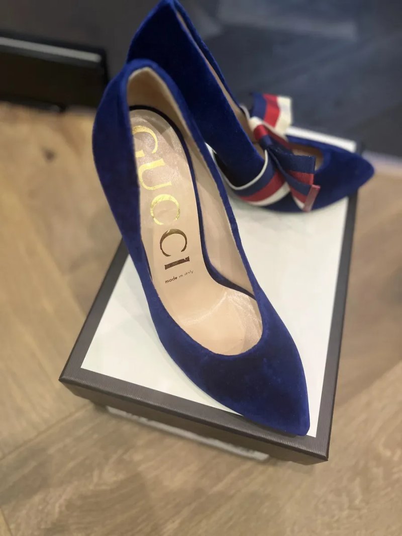 Gucci туфли лодочки на шпильке — фото 5