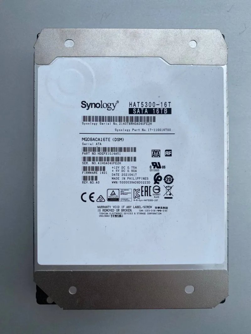 HDD Synology HAT5300-16T 16TB 7200rpm CMR гелій — повний тест Victoria без помилок — фото 2