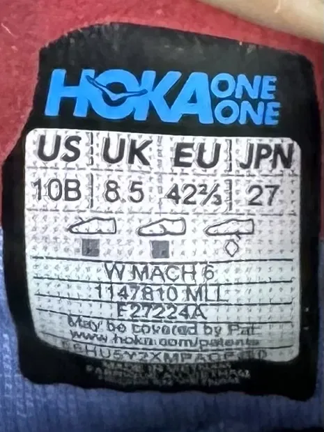 Hoka Mach 6 кроссовки 42 размер беговые синие — фото 2