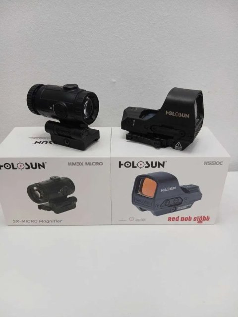 Holosun HS510C + HM3X-MICRO — комплект коллиматор + увеличитель +Чохол 510C у ПОДАРУНОК