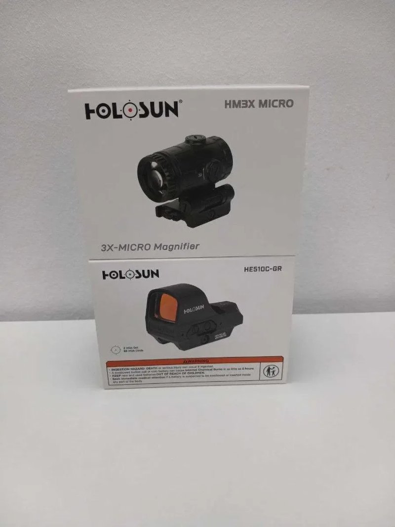 Holosun HS510C + HM3X-MICRO — комплект коллиматор + увеличитель +Чохол 510C у ПОДАРУНОК — фото 3