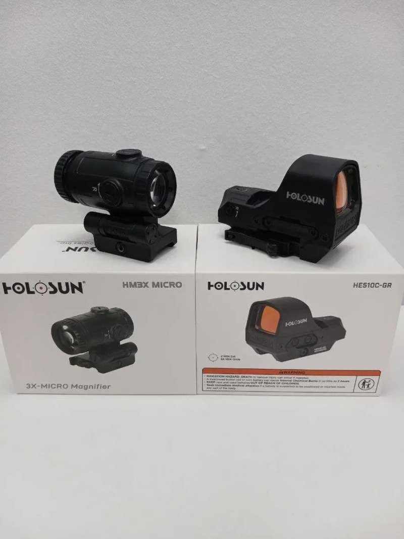 Holosun HS510C + HM3X-MICRO — комплект коллиматор + увеличитель +Чохол 510C у ПОДАРУНОК — фото 5