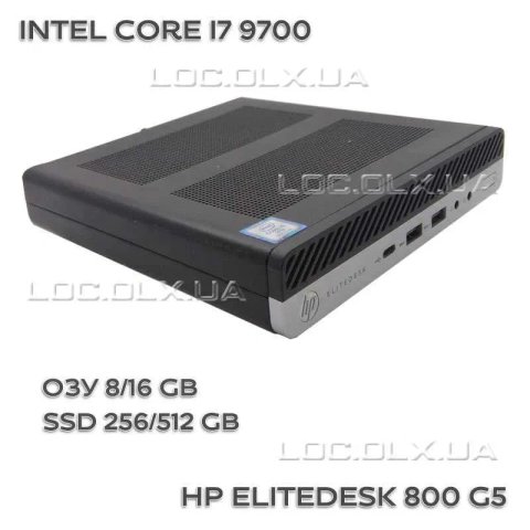 HP EliteDesk 800 G5 i7-9700 65W 8/256 GB DisplayPort DP-HDMI WiFi+BT #3632