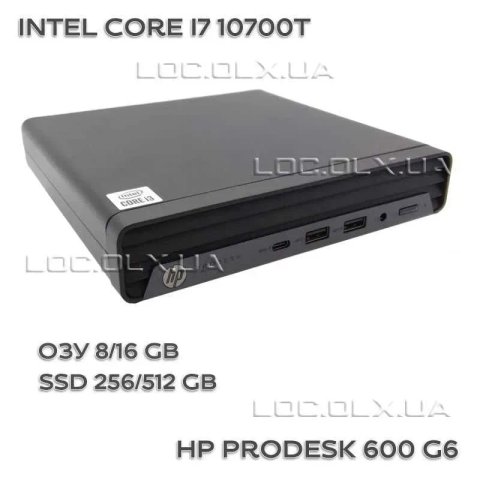 HP ProDesk 600 G6 Intel Core i7-10700T 8/256 GB HDMI DisplayPort WiFi+BT #6978