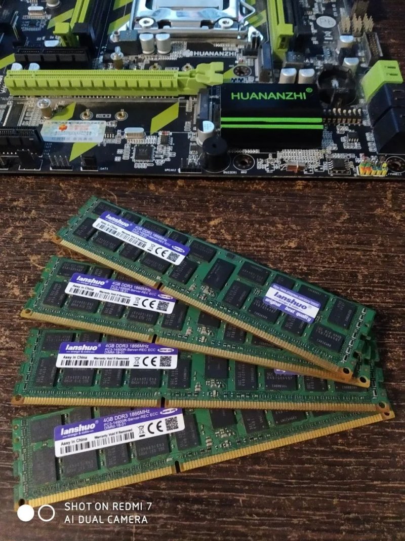 HUANANZHI X79 ZD3 (не робоча) + е5-1620 + DDR3 4×4Gb ECC Reg — фото 6