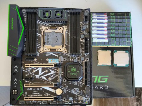 Huananzhi X99-T8 + Xeon 2696v4 / 2696v3 / + 128gb ddr3 ecc reg 1600/1866