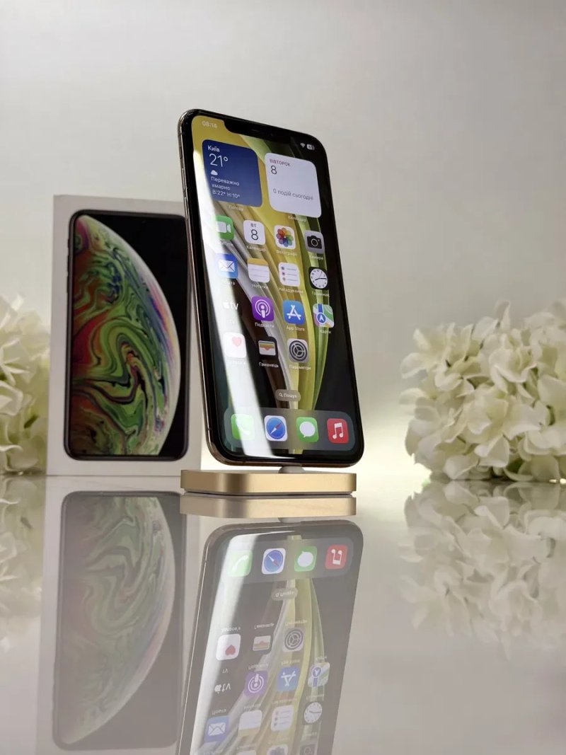 Ідеальний iPhone XS Max 64GB 95%АКБ Gold (Магазин Гарантія) — фото 2