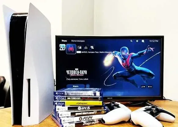Игр.комплект-PS5WE+Tv40(ОбменПриставки/Игр-RDR/GTA/MK/UFC/Spider/Fifa) — фото 2