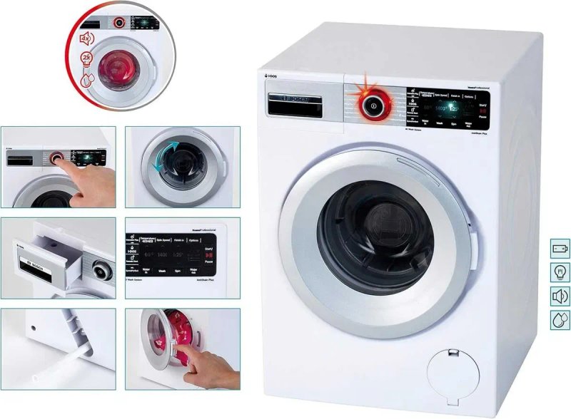Іграшкова дитяча пральна машина Bosch Mini Klein (9213) 9213 Игрушечная стиральная машина — фото 6