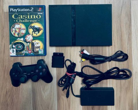 Ігрова консоль Sony PlayStation 2 SLIM Black SCPH-77004