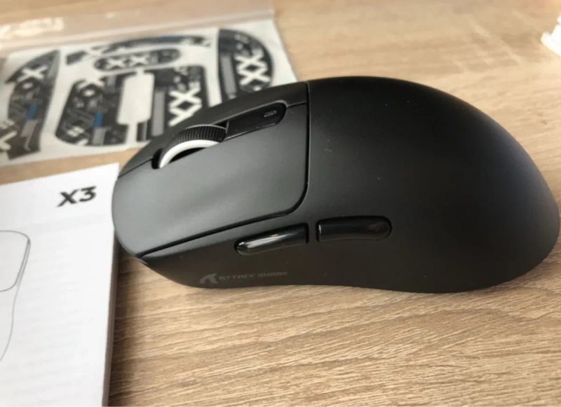 Ігрова миша Attack Shark X3: Бездротова (2.4GHz / BT 5.2 / USB), сенсор PAW3395 26000 DPI — фото 4