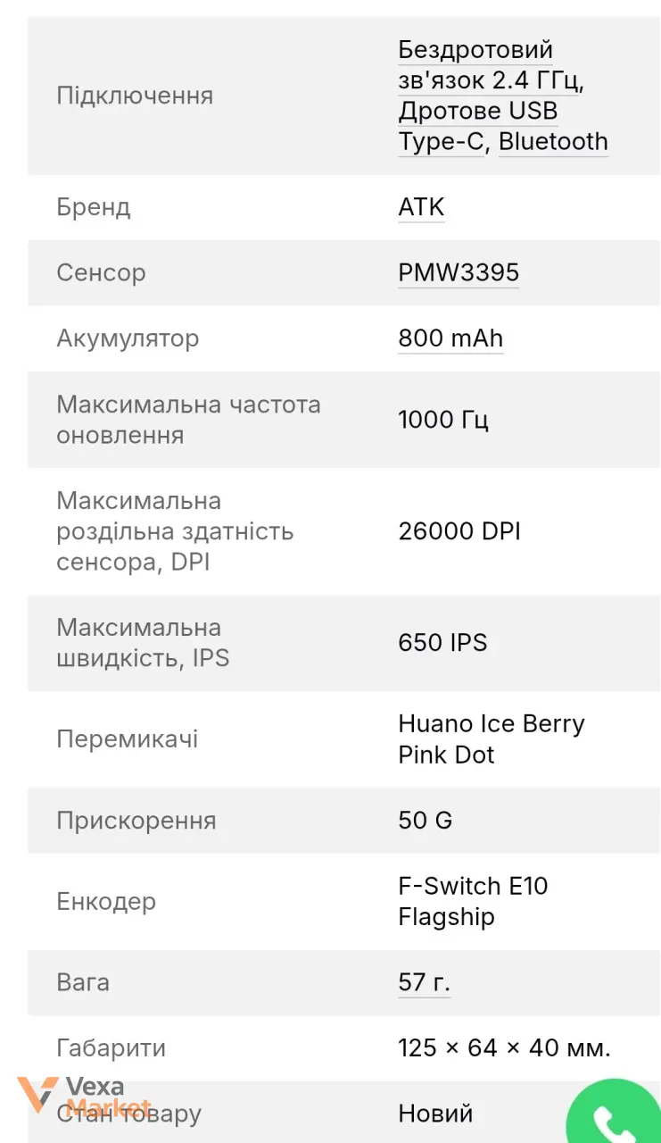Ігрова миша рожева — фото 3