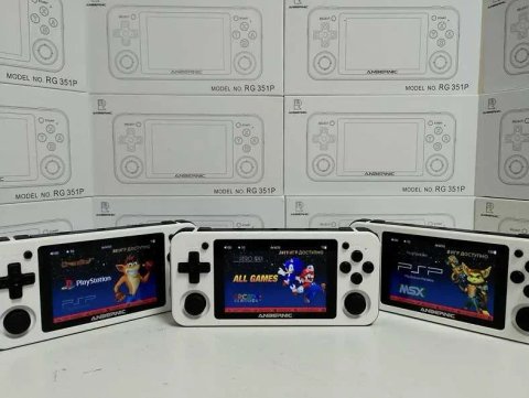 Ігрова приставка Anbernic RG351P біла Денди Sega PlayStation Nintendo