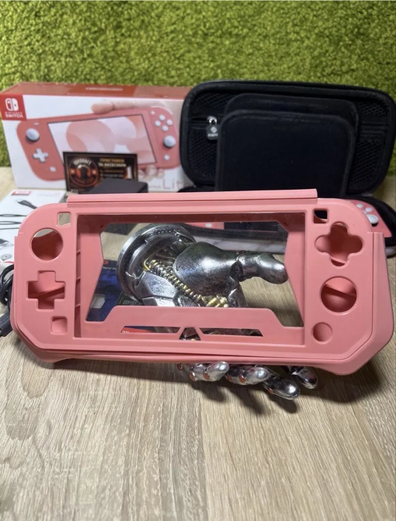 Игровая приставка Nintendo Switch Lite Coral Особая ревизия  + карта памяти 256 ГБ ( Полный комплект ) + Гарантия — фото 5