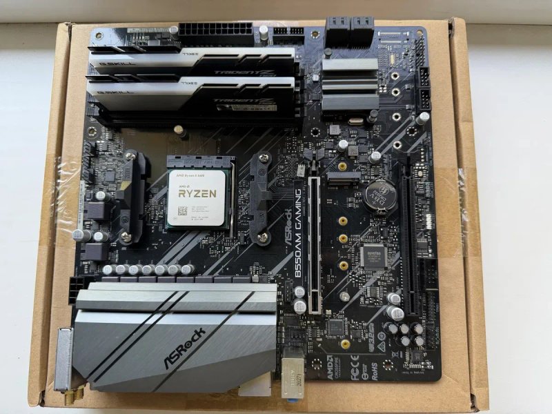 Ігровий комплект ASRock B550AM Gaming WiFi / Ryzen 5 5600 / G.Skill Trident Z Neo RGB 16GB DDR4 3600 CL16 — фото 2