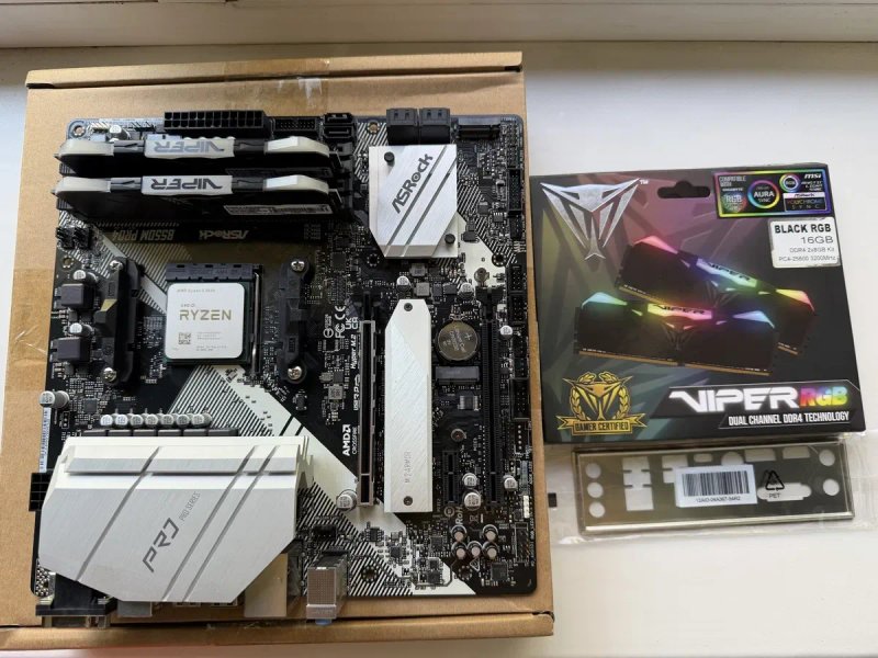 Ігровий комплект ASRock B550M Pro4 / Ryzen 5 5600 / Patriot Viper 16GB DDR4 3200 — фото 2