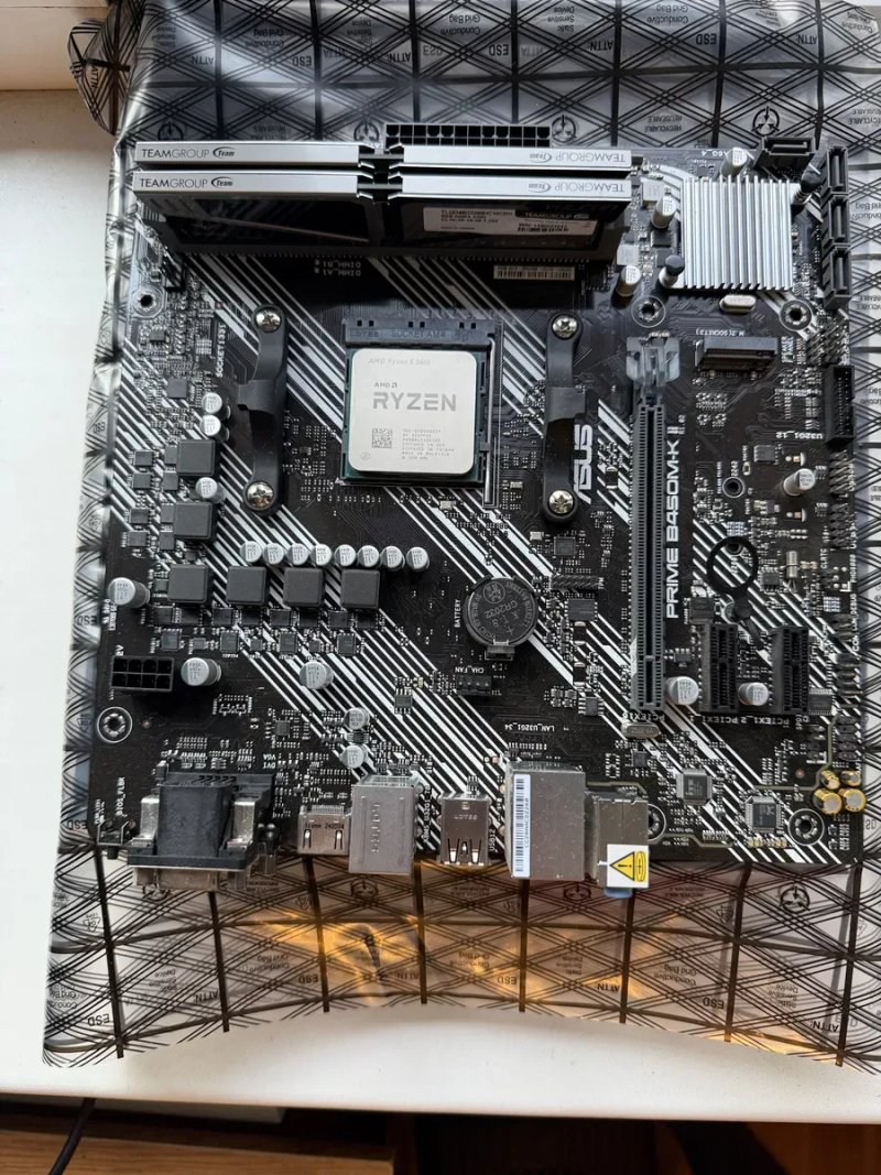 Ігровий комплект ASUS Prime B450M-K II / Ryzen 5 3600 / Teamgroup VULCAN 16GB DDR4 3200 — фото 4