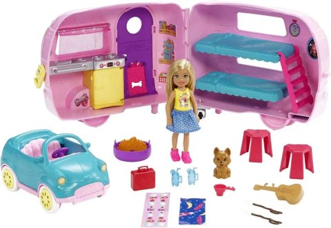 Ігровий набір Барбі Кемпер та лялька Челсі Barbie Club Chelsea Camper FXG90