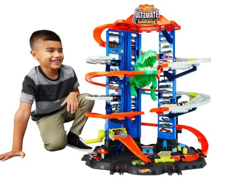 Ігровий набір Hot Wheels City Легендарний гараж Ті-Рекса GJL14 • Новий