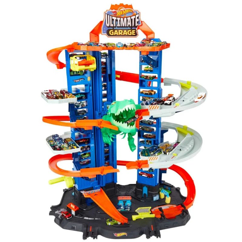Ігровий набір Hot Wheels City Легендарний гараж Ті-Рекса GJL14 • Новий — фото 3