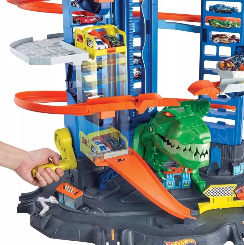 Ігровий набір Hot Wheels City Легендарний гараж Ті-Рекса GJL14 • Новий — фото 4