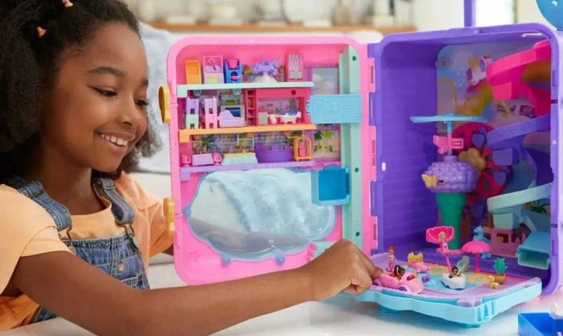 Ігровий набір Валіза Поллі Покет Polly Pocket Pollyville Playset Новий — фото 2