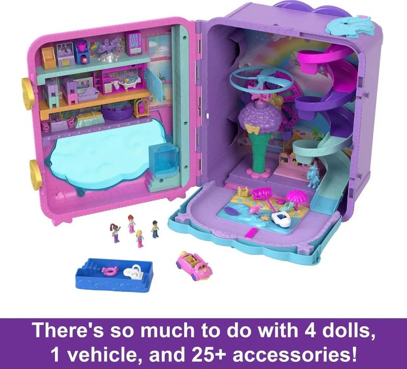 Ігровий набір Валіза Поллі Покет Polly Pocket Pollyville Playset Новий — фото 3