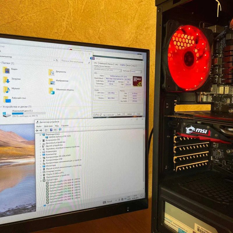 Ігровий ПК GTX 1070 TI 8GB Стаціонарний компютер 8 ядер Системний блок — фото 7