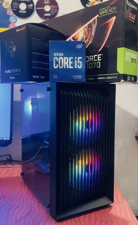 ‼️ Игровой пк/PC/i5 10400f/16RAM GoodRam/GTX 1070-8GB/SSD+HDD! ‼️