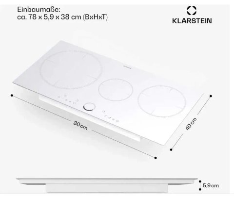 Індукційна плита Klarstein Delicatessa 80 (10045608) Білий колір