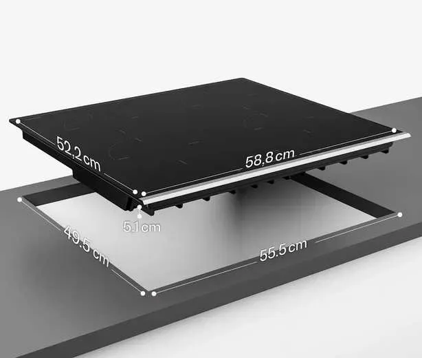 Індукційна плита з нижньою рамкою Klarstein Verosteel 60cm 4 конфорки — фото 4