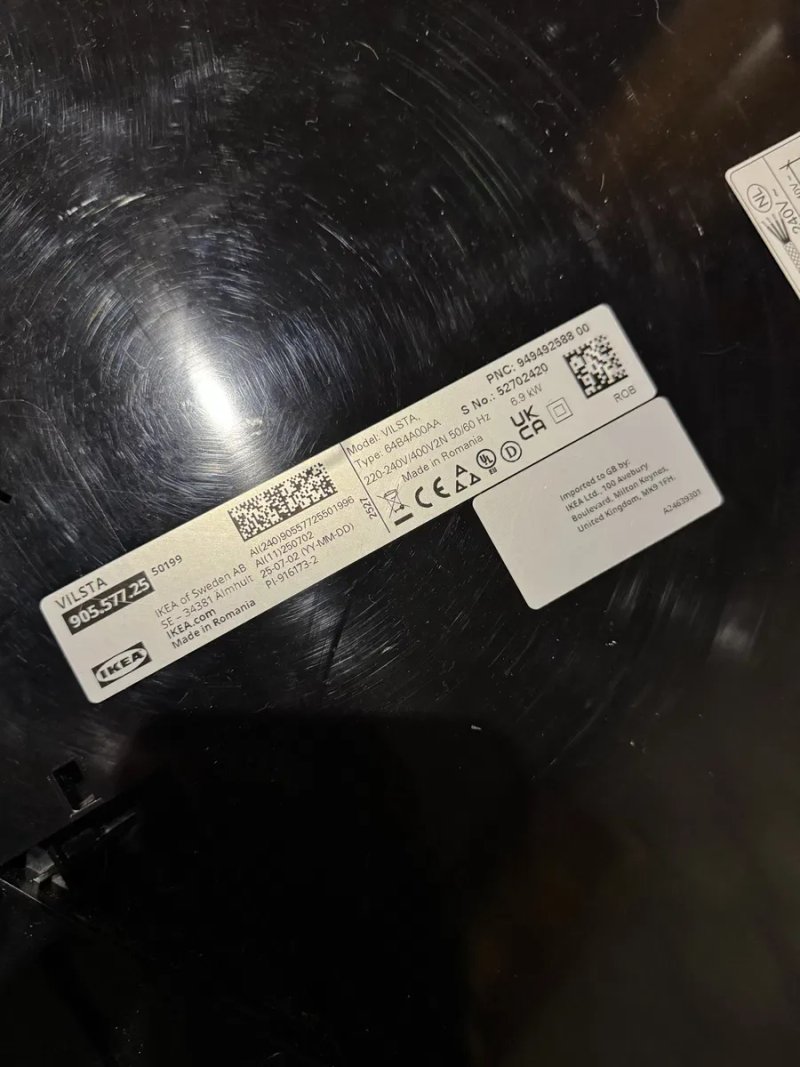 Індукційна поверхня IKEA 2025 року, 6.9 кВт, Made in Romania 55/48 — фото 7