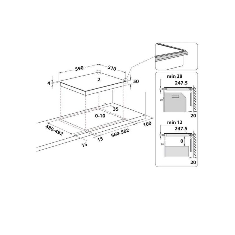 Індукційна варильна поверхня Whirlpool WL B1160 BF (4 конфорки, чорна, б/в). Занос Німеччина. Самовивіз — фото 5