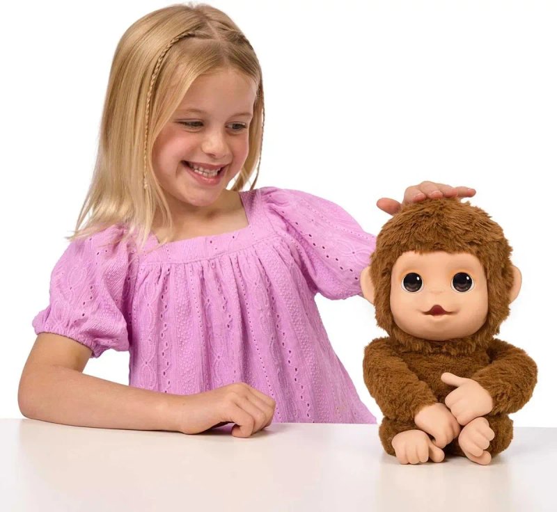 Інтерактивна іграшка Moose Little Live Pets My Baby Monkey Маленьке мавпеня (26558) — фото 3