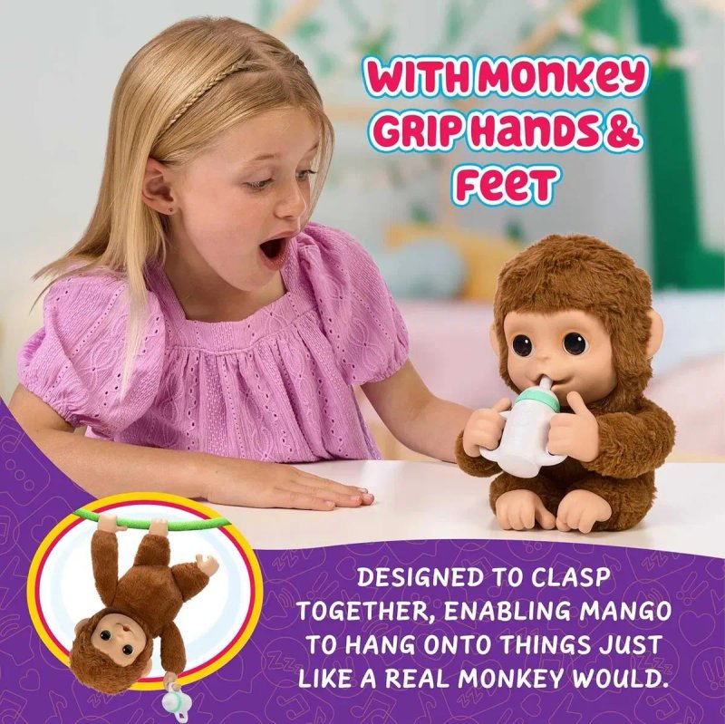 Інтерактивна іграшка Moose Little Live Pets My Baby Monkey Маленьке мавпеня (26558) — фото 6