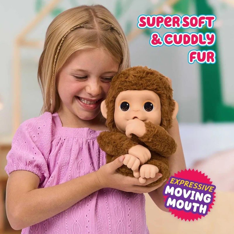 Інтерактивна іграшка Moose Little Live Pets My Baby Monkey Маленьке мавпеня (26558) — фото 7