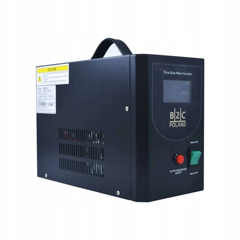 Інвертор B2C polska 1000W + Гелевий акумулятор Bluebox 100Ah. Комплект безперебійного живлення. Инвертор и аккумулятор GEL. — фото 6