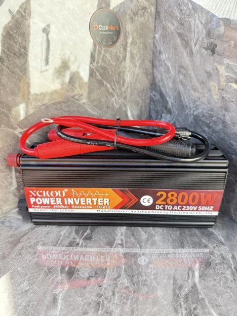 ‼️ Інвертор чистий синус 12в 220в пікова 2800w чиста синусоїда (номінальна-1100вт) перетворювач напруги для котла , инветор 12 220 чистый синус