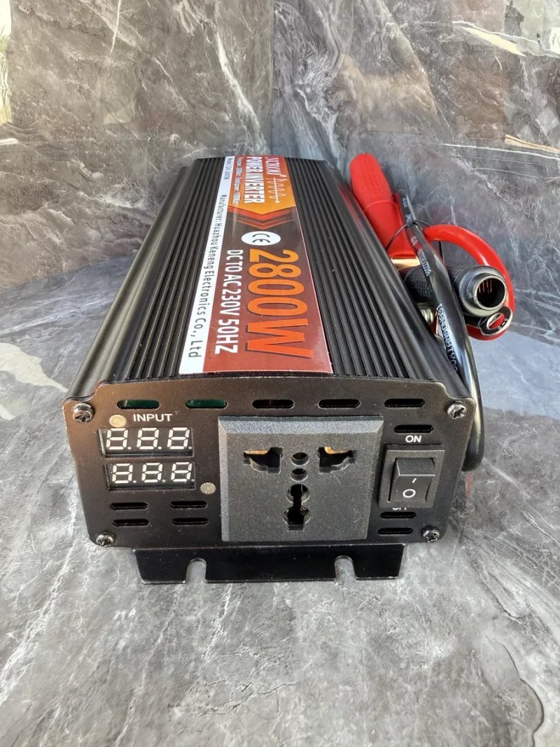 ‼️ Інвертор чистий синус 12в 220в пікова 2800w чиста синусоїда (номінальна-1100вт) перетворювач напруги для котла , инветор 12 220 чистый синус — фото 3