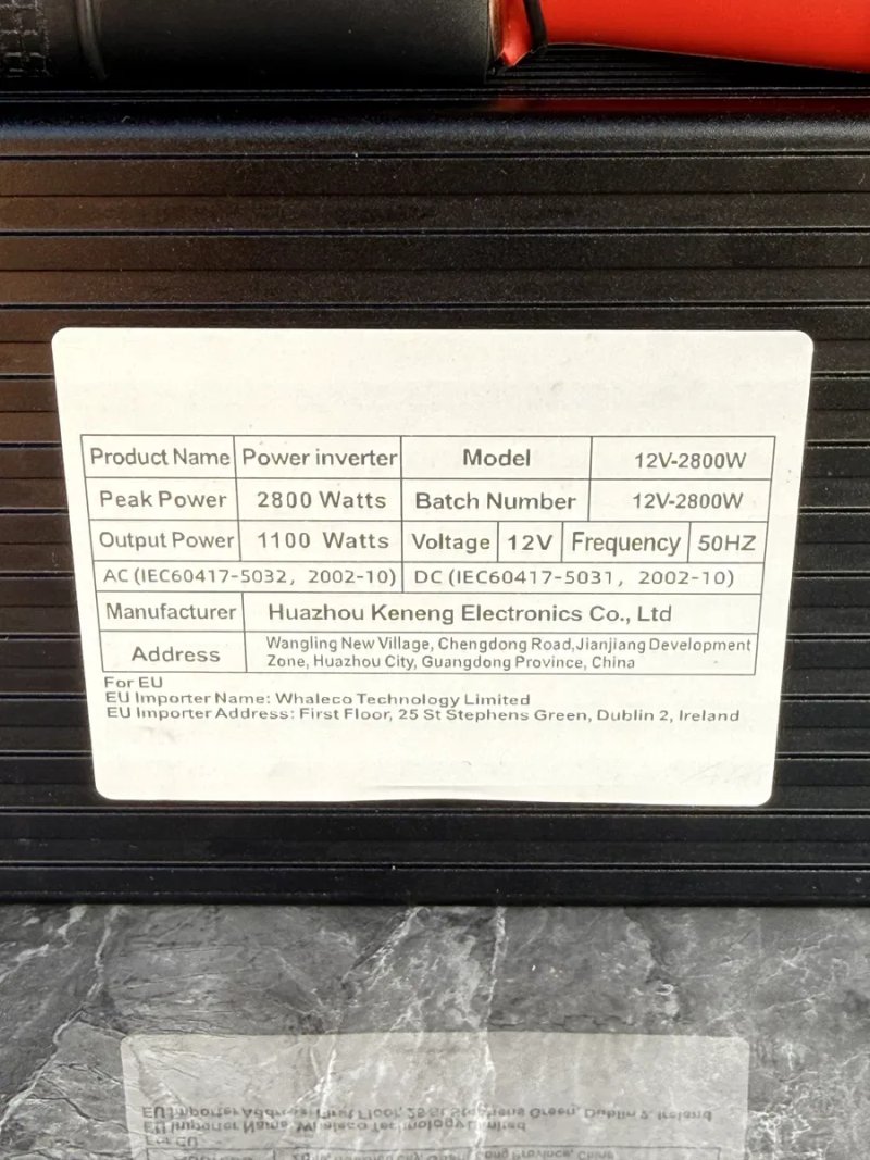 ‼️ Інвертор чистий синус 12в 220в пікова 2800w чиста синусоїда (номінальна-1100вт) перетворювач напруги для котла , инветор 12 220 чистый синус — фото 5