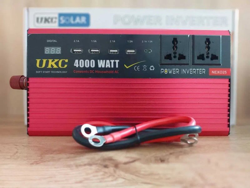 Инвертор для дома 12в 220в Перетворювач напруги Інвертор UKC 4000 Вт — фото 8