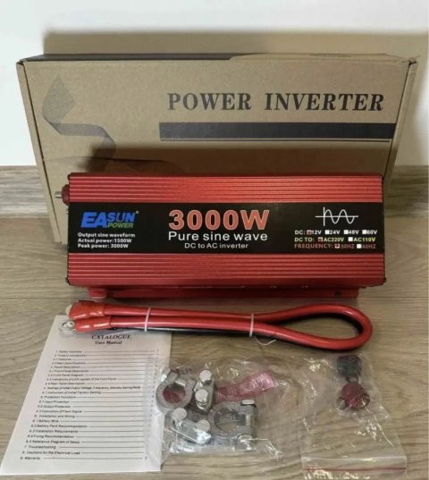 Інвертор для котла з ЧИСТИМ СИНУСОМ EASUN 3000 Вт