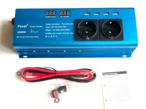 Інвертор Foval 3000w Чиста синусоїда (Оригінал!!)